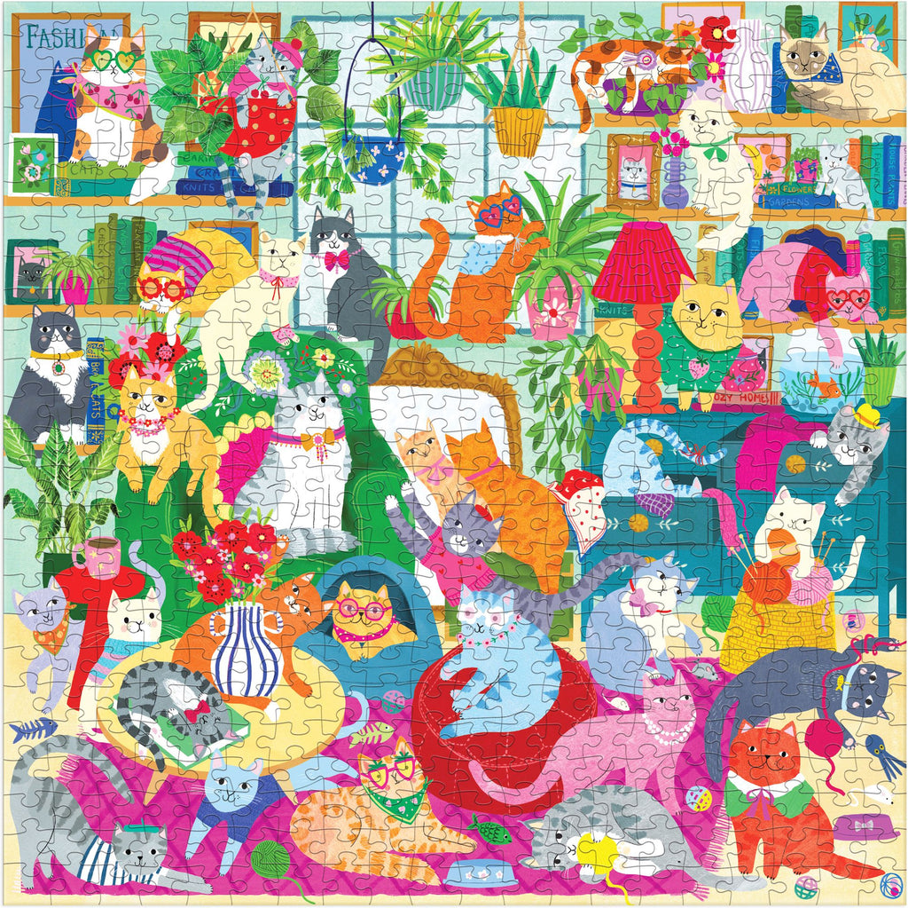 Caturday Afternoon 500 Piece Family Puzzle