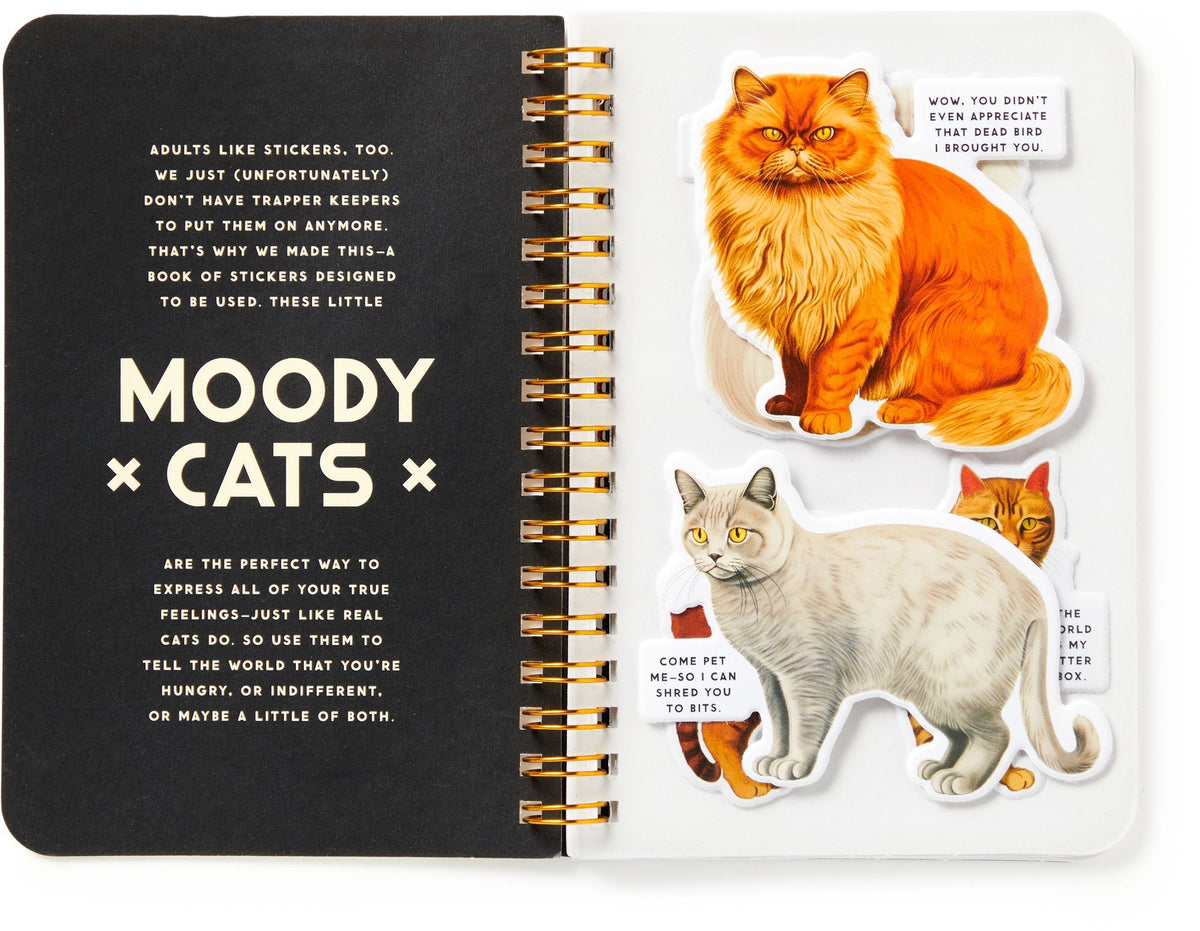 Moody Cats Sticker Book