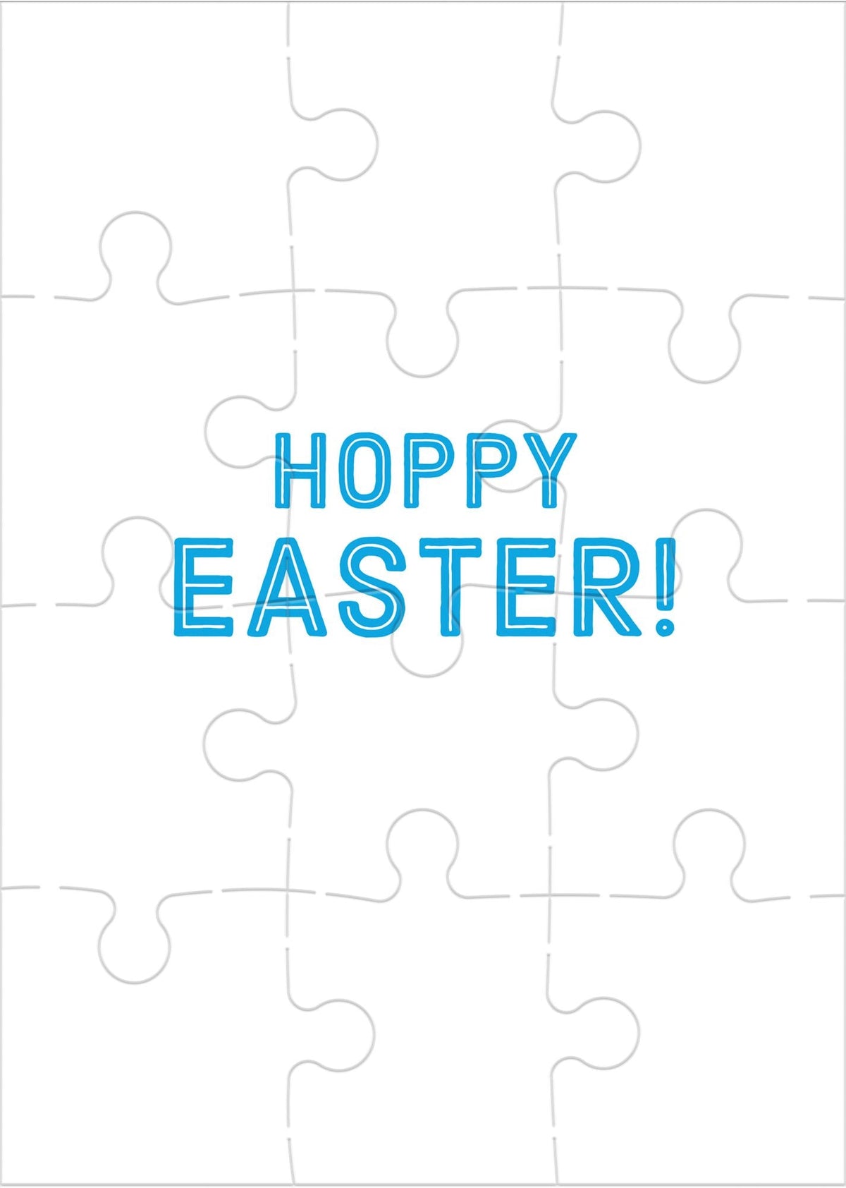 Hoppy Easter! Greeting Card Puzzle