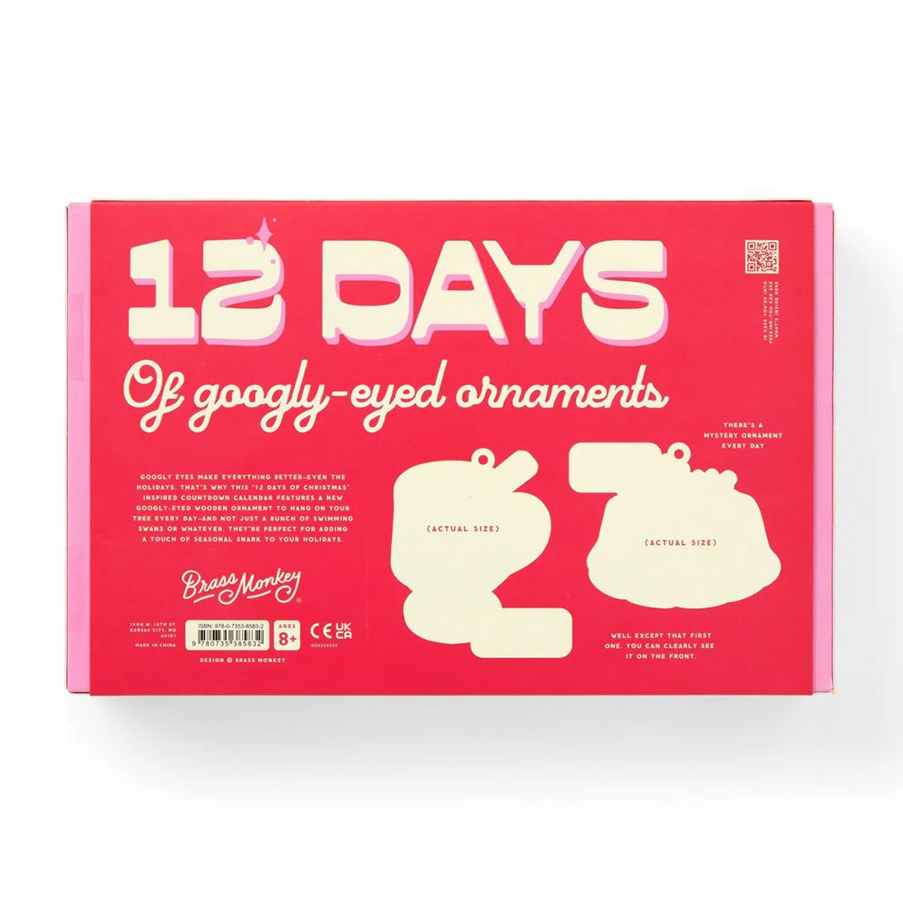 Googly & Bright Holiday Ornament Countdown Calendar
