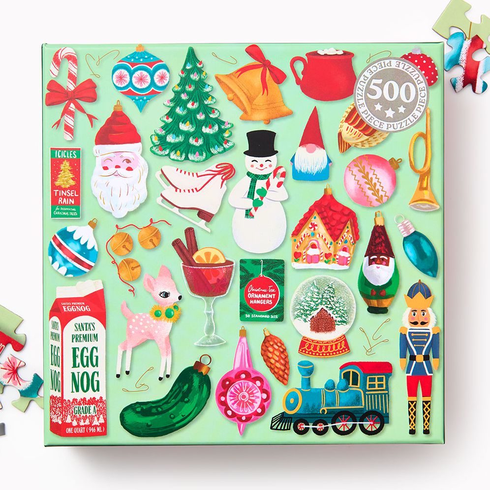 Retro Holiday 500 Piece Puzzle-B&N Exclusive