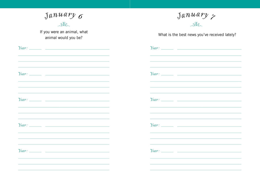One Question a Day (Floral): A Five-Year Journal