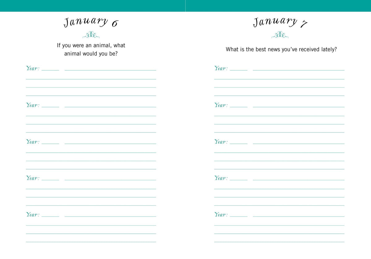 One Question a Day (Floral): A Five-Year Journal
