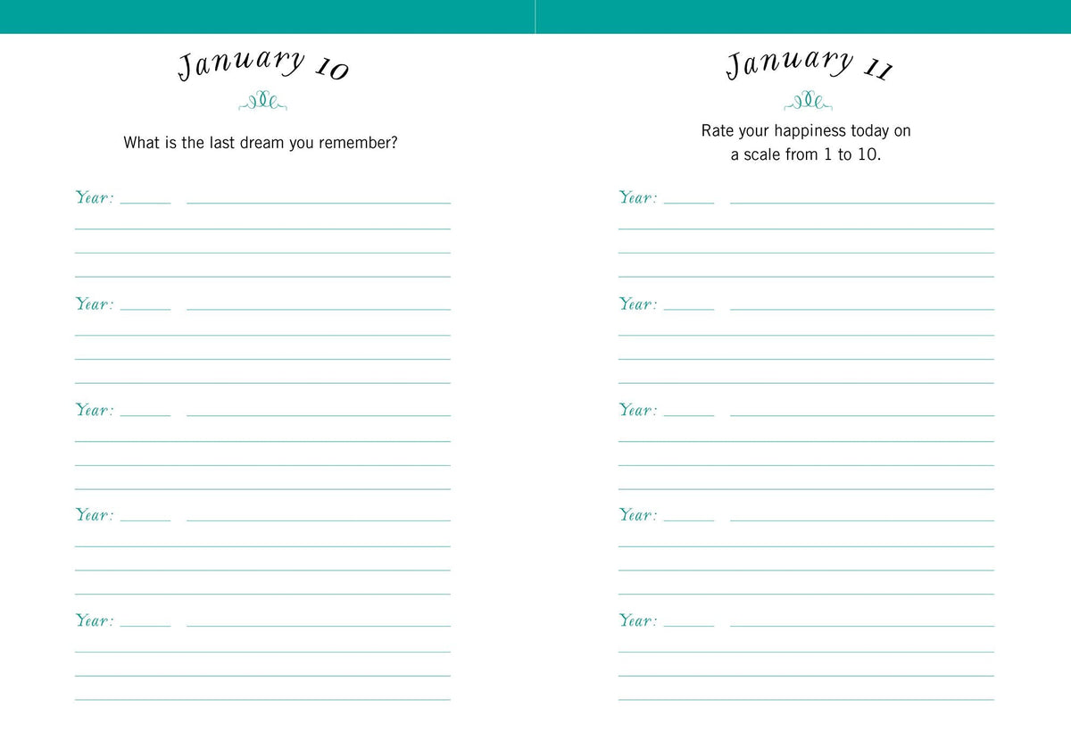 One Question a Day (Floral): A Five-Year Journal