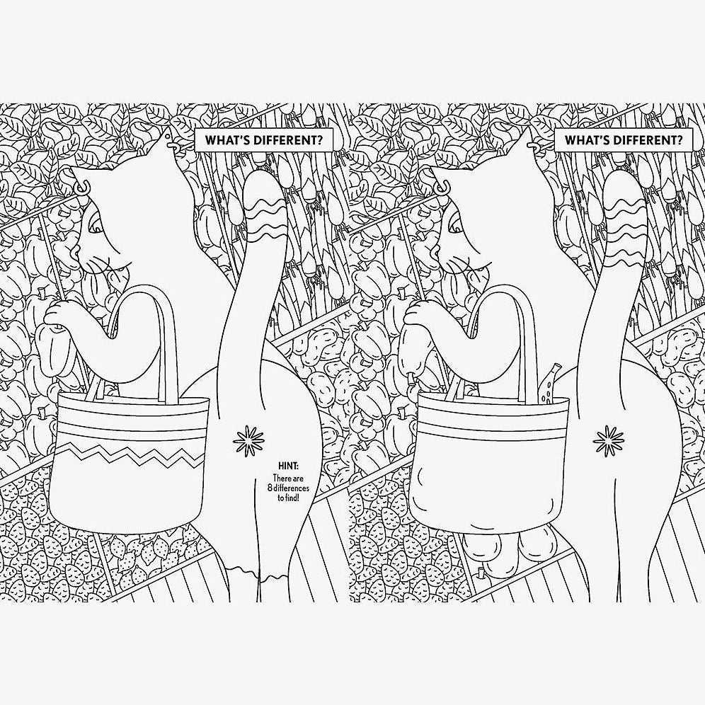 The Cat Butt Coloring and Activity Book: (Adult Coloring Book, Funny Gift for Cat Lovers)