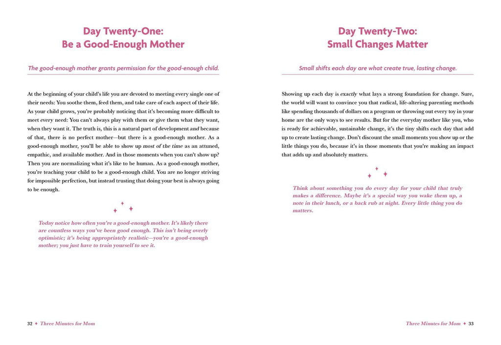 Three Minutes for Mom: 365 Days of Empowerment, Encouragement, and Growth for a More Connected Motherhood