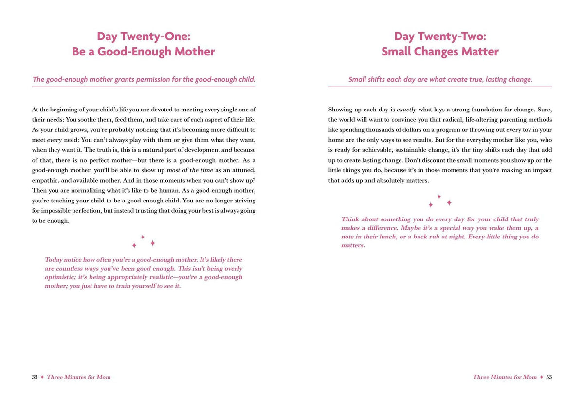 Three Minutes for Mom: 365 Days of Empowerment, Encouragement, and Growth for a More Connected Motherhood
