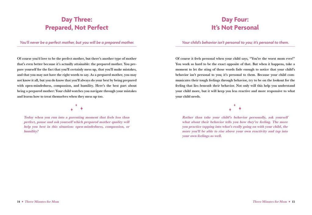 Three Minutes for Mom: 365 Days of Empowerment, Encouragement, and Growth for a More Connected Motherhood