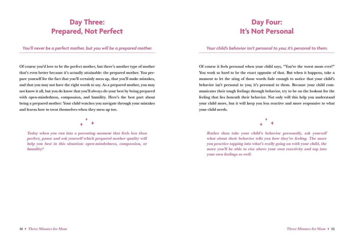 Three Minutes for Mom: 365 Days of Empowerment, Encouragement, and Growth for a More Connected Motherhood