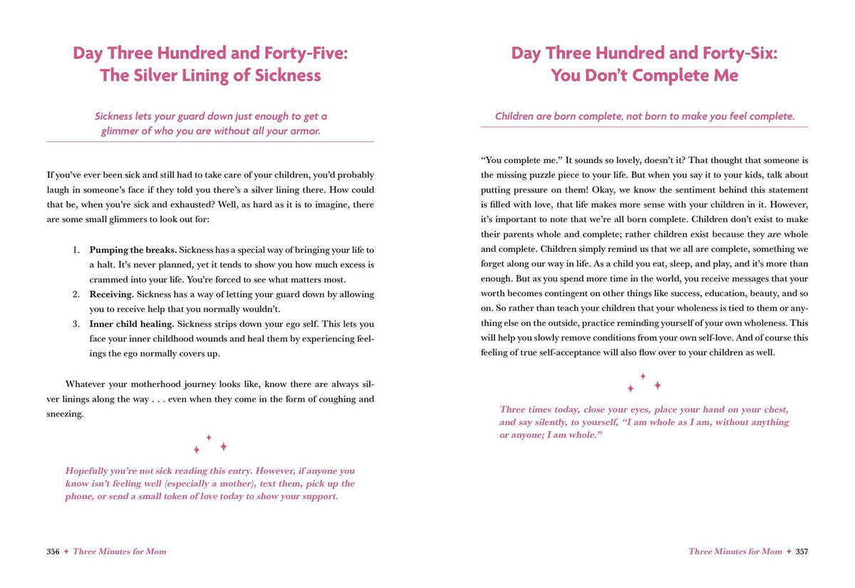 Three Minutes for Mom: 365 Days of Empowerment, Encouragement, and Growth for a More Connected Motherhood
