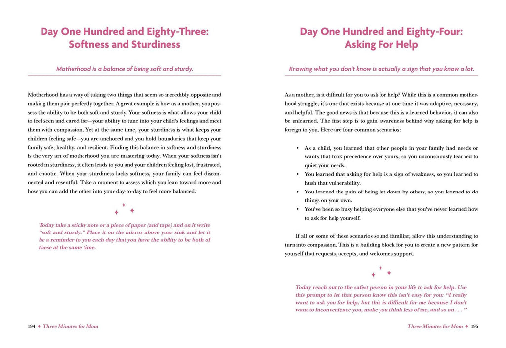Three Minutes for Mom: 365 Days of Empowerment, Encouragement, and Growth for a More Connected Motherhood