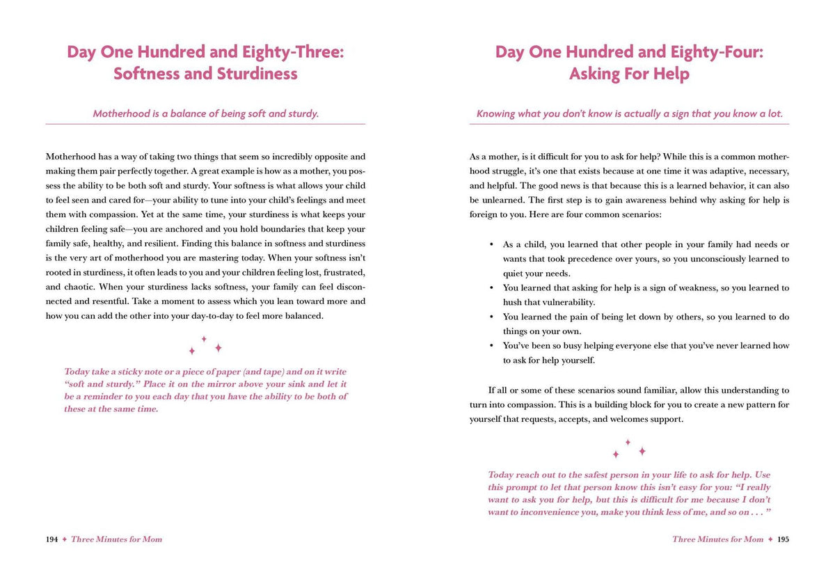 Three Minutes for Mom: 365 Days of Empowerment, Encouragement, and Growth for a More Connected Motherhood