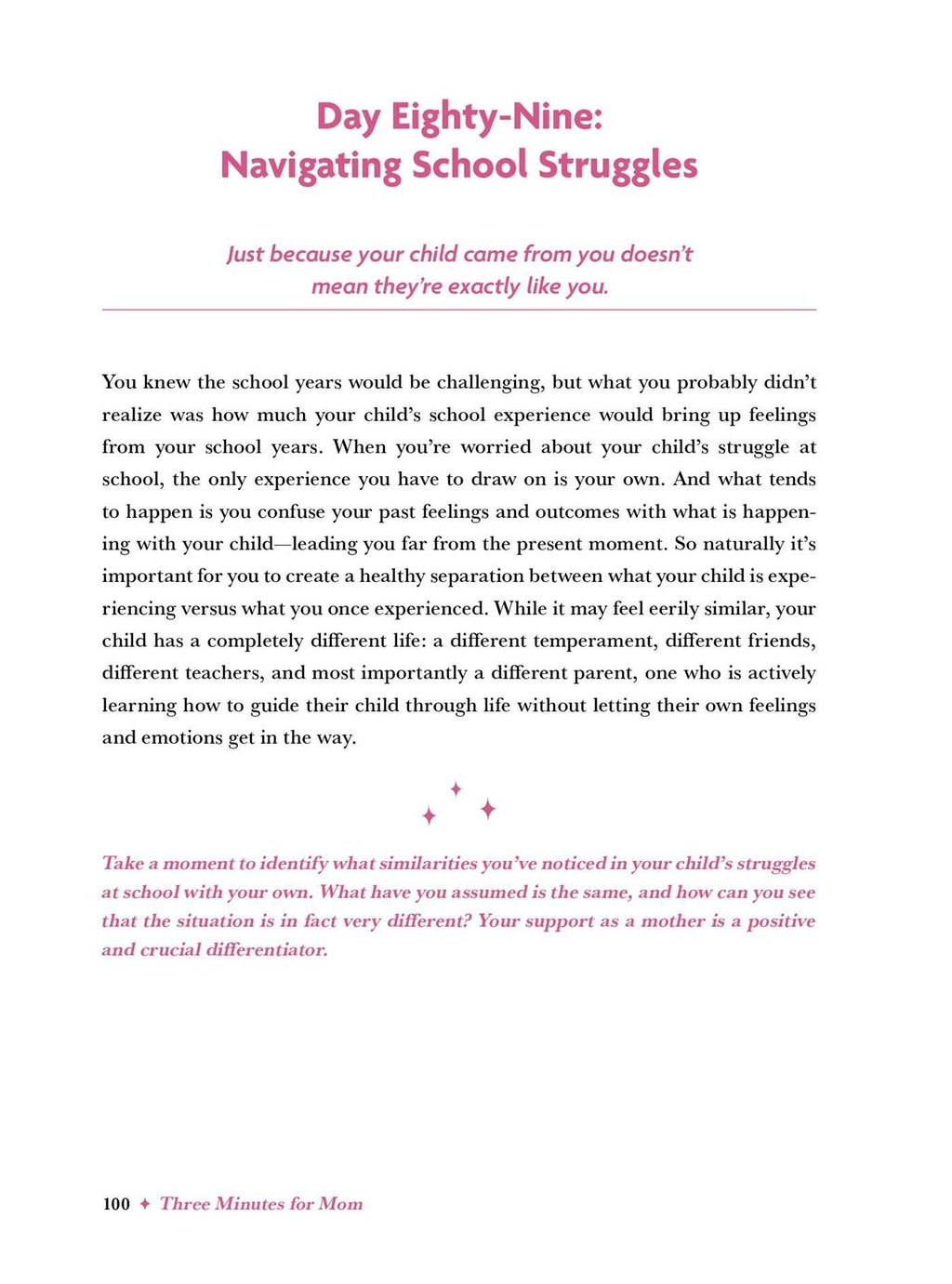 Three Minutes for Mom: 365 Days of Empowerment, Encouragement, and Growth for a More Connected Motherhood