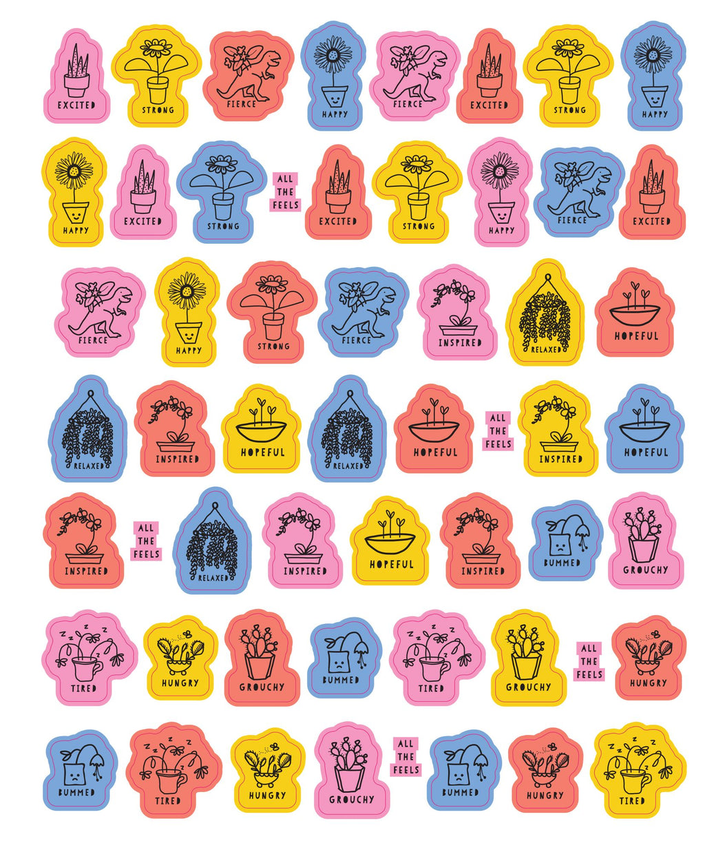 So. Many. Feelings Stickers.: 2,700 Stickers for Every Mood