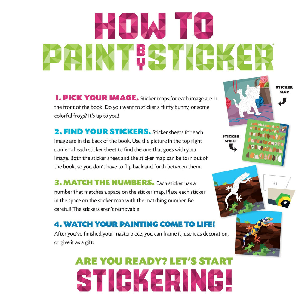 Paint by Sticker Kids (Official): Pets: Create 10 Pictures One Sticker at a Time!