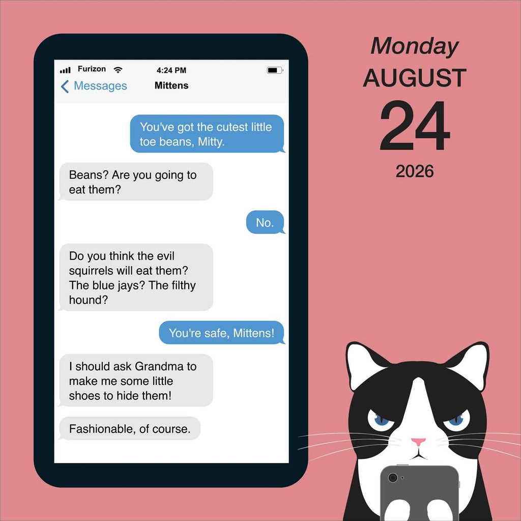 2026 Texts from Mittens the Cat Day-to-Day Calendar