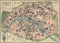 Paris Map Flat Wrap