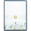 Blue Flowers Stationery Set