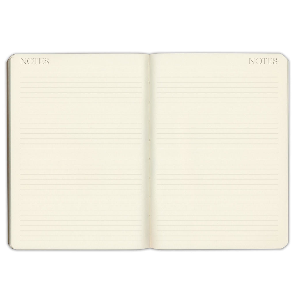2026-2027 Paper Source Gray Lilac Leather 12-Month Daily Planner