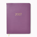 2027 Paper Source Dusty Mauve Monthly Desk Planner
