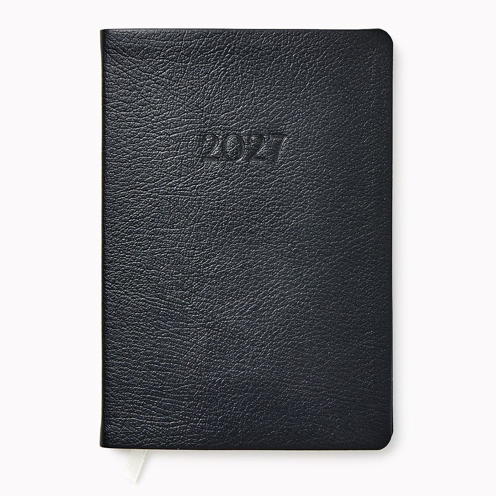 2027 Paper Source Black Monthly Pocket Planner