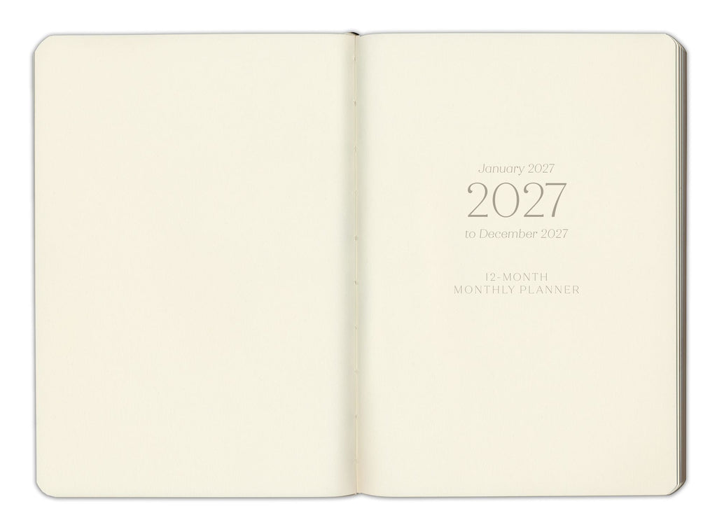 2027 Paper Source Dusty Mauve Monthly Pocket Planner