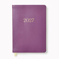 2027 Paper Source Dusty Mauve Weekly Desk Planner