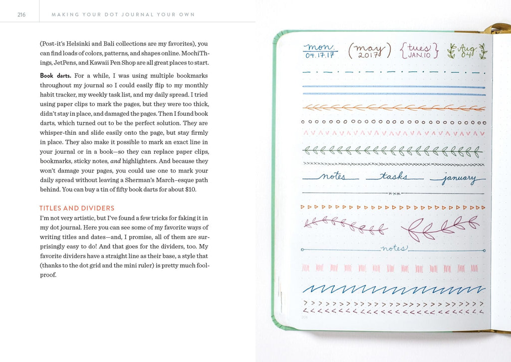Dot Journaling - The Set: Includes a How-To Guide and a Blank Dot-Grid Journal