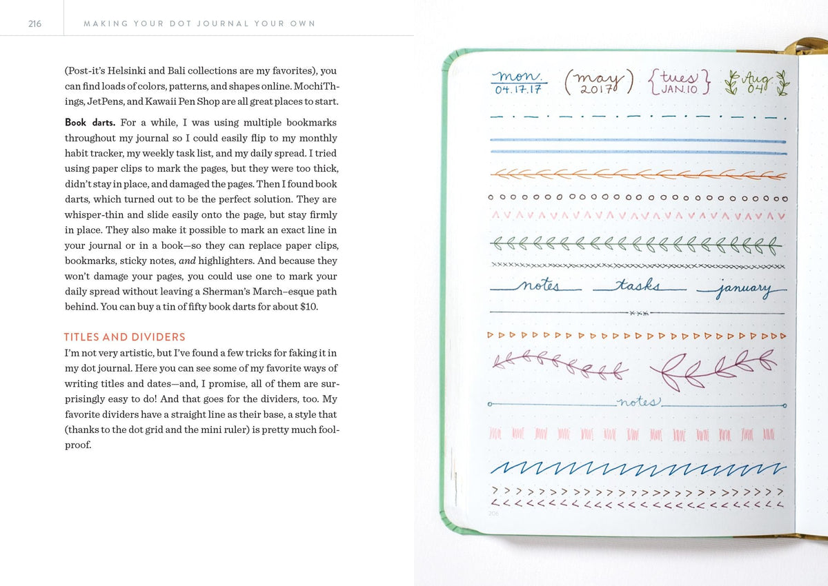 Dot Journaling - The Set: Includes a How-To Guide and a Blank Dot-Grid Journal