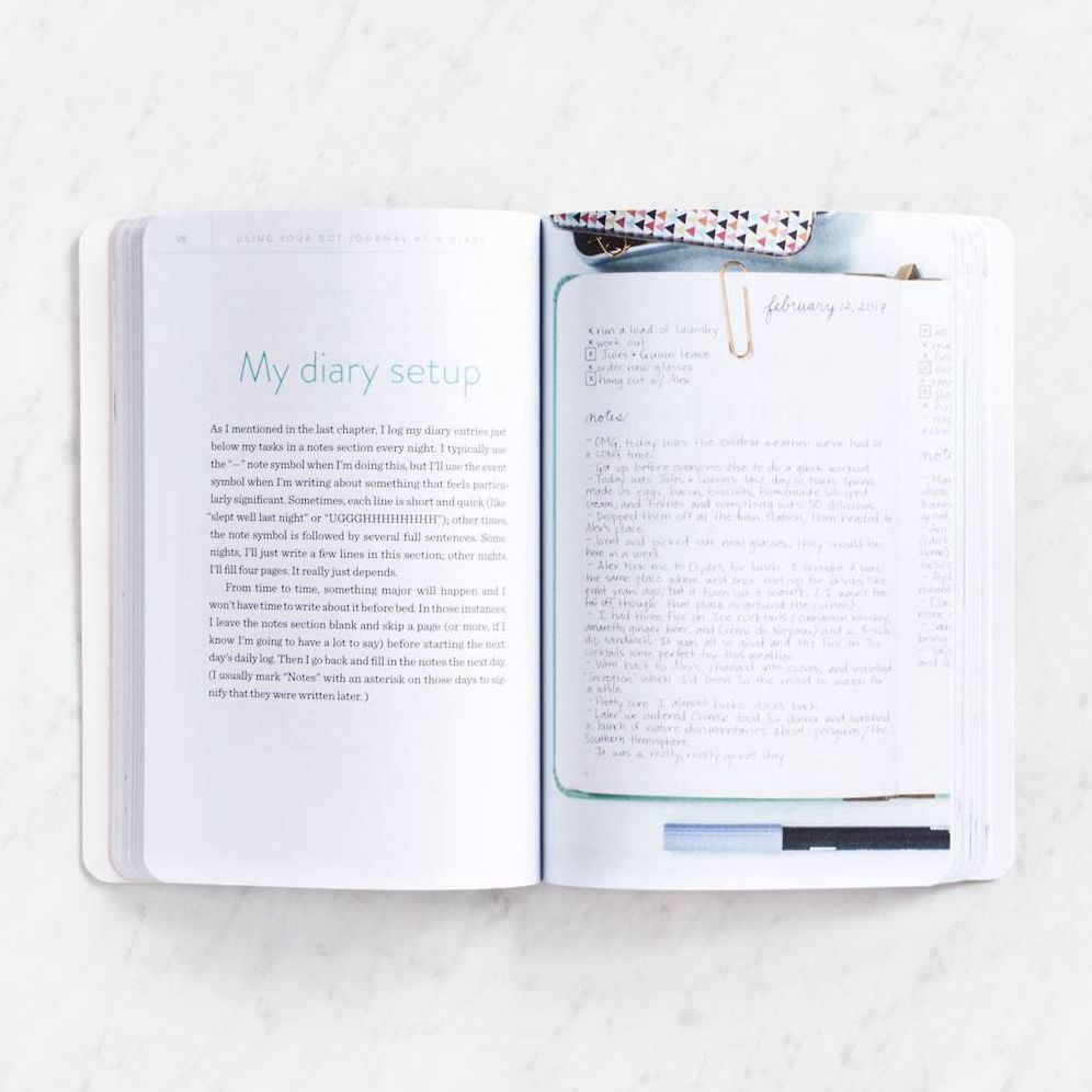Dot Journaling - The Set: Includes a How-To Guide and a Blank Dot-Grid Journal