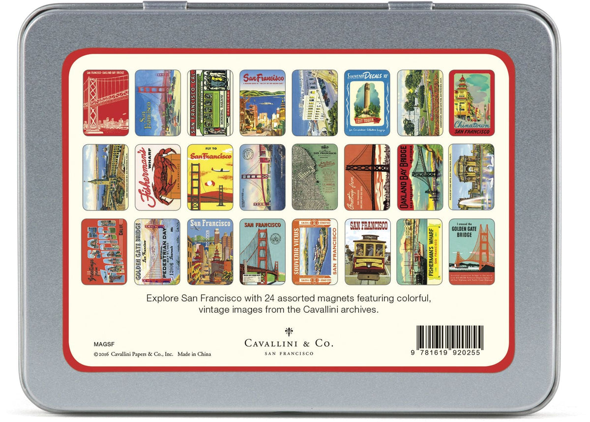 Cavallini San Francisco Magnets