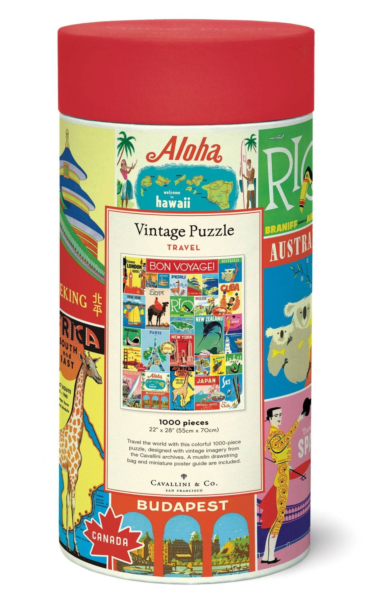 Vintage Travel 1,000 piece puzzle