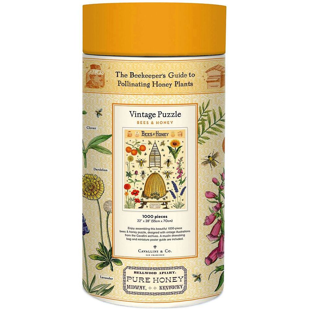 Cavallini & Co - Bees & Honey 1000 Piece Jigsaw Puzzle