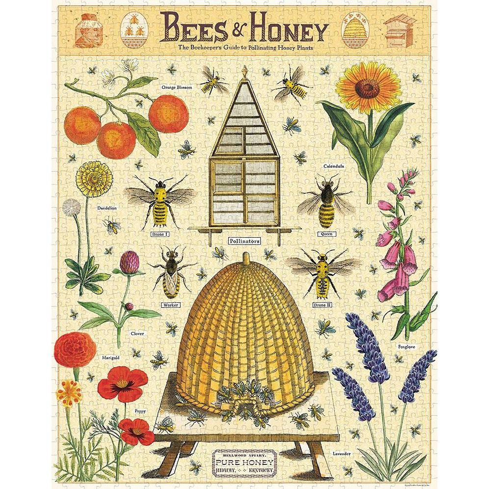 Cavallini & Co - Bees & Honey 1000 Piece Jigsaw Puzzle