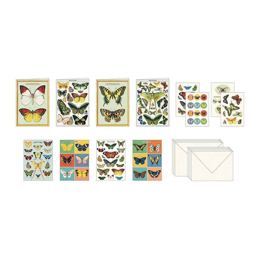 Butterflies Stationery Set