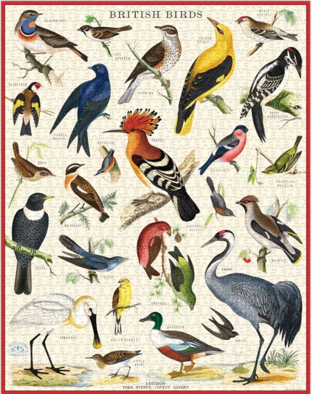 British Birds 1,000 Pc Puzzle