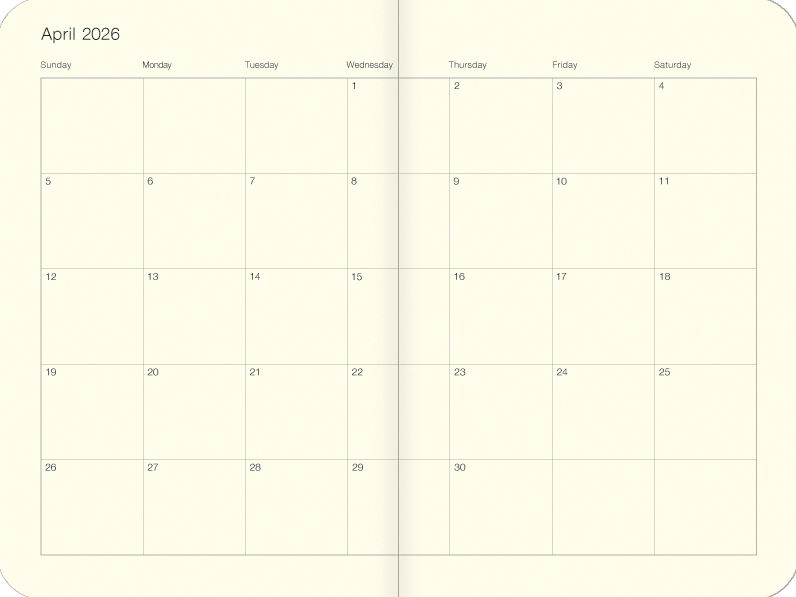 2026 Cavallini Floreale Weekly Planner