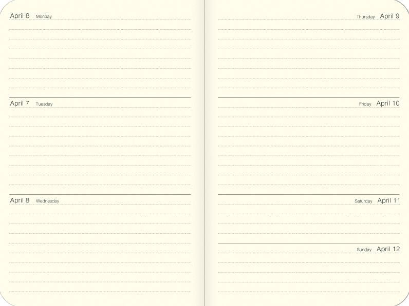 2026 Cavallini Travel Weekly Planner