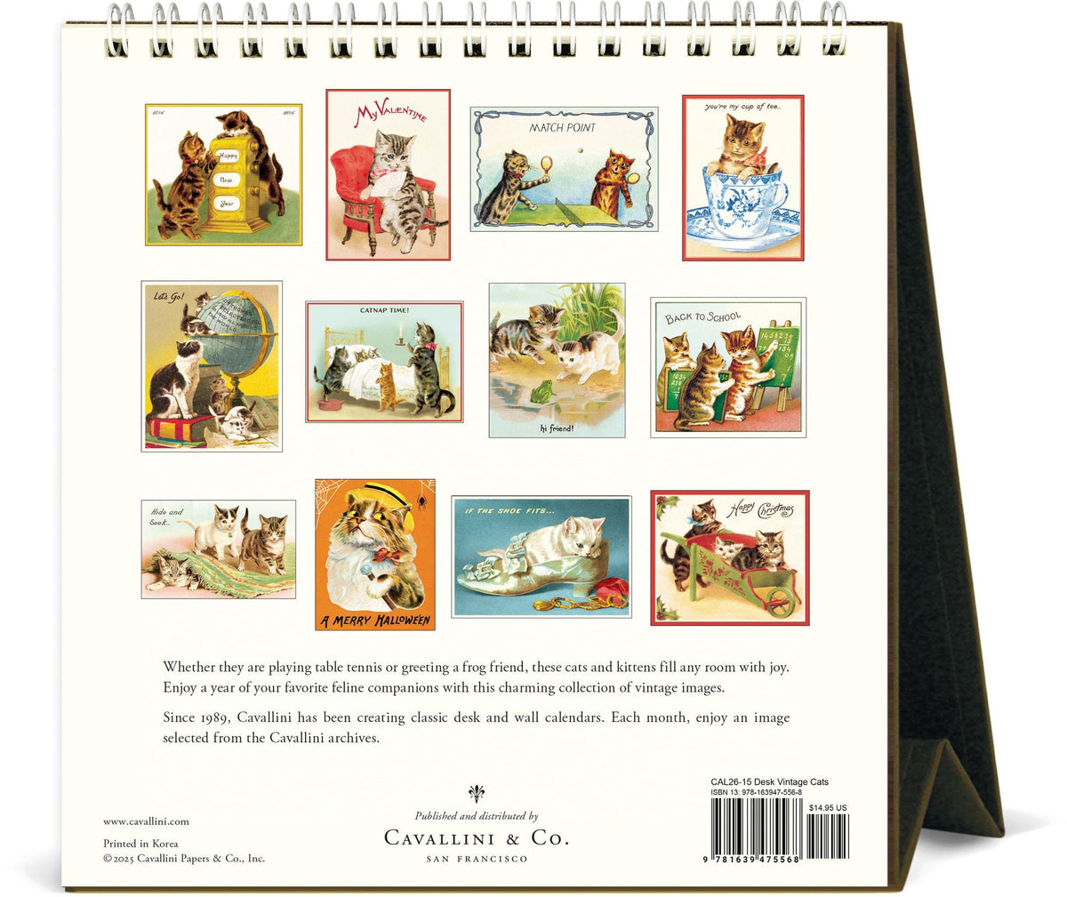 2026 Cats Desk Calendar