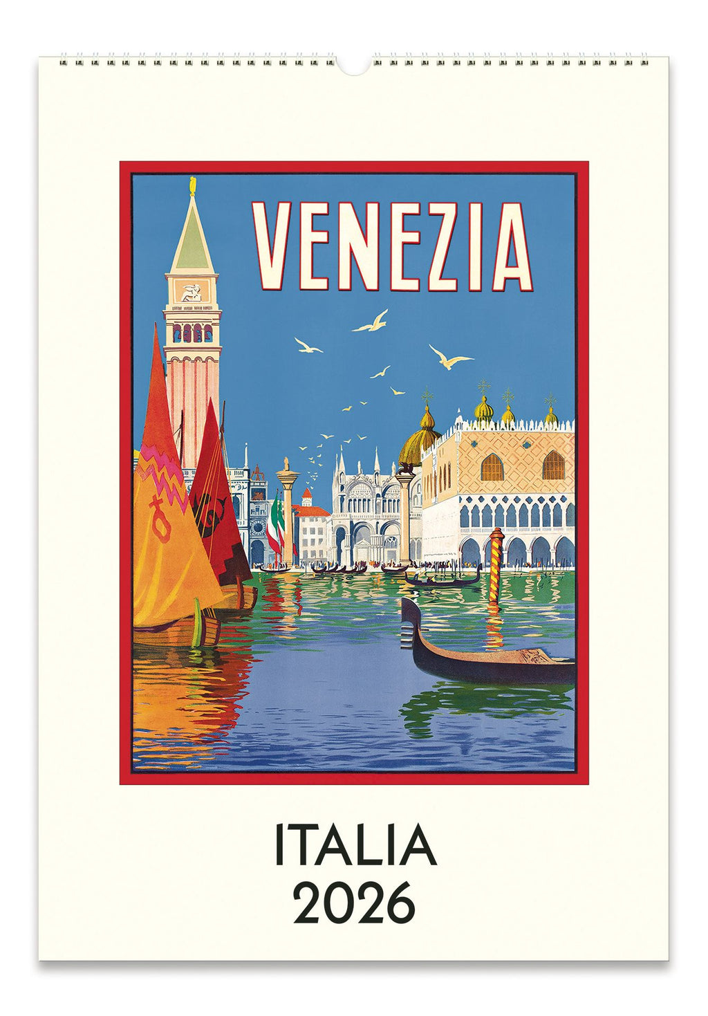 2026 Cavallini Italia Wall Calendar