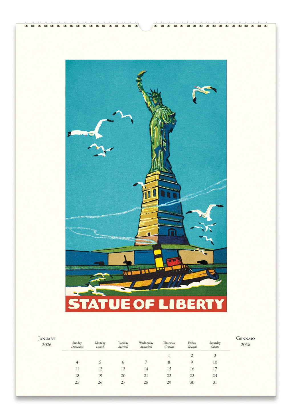 2026 Cavallini New York Wall Calendar