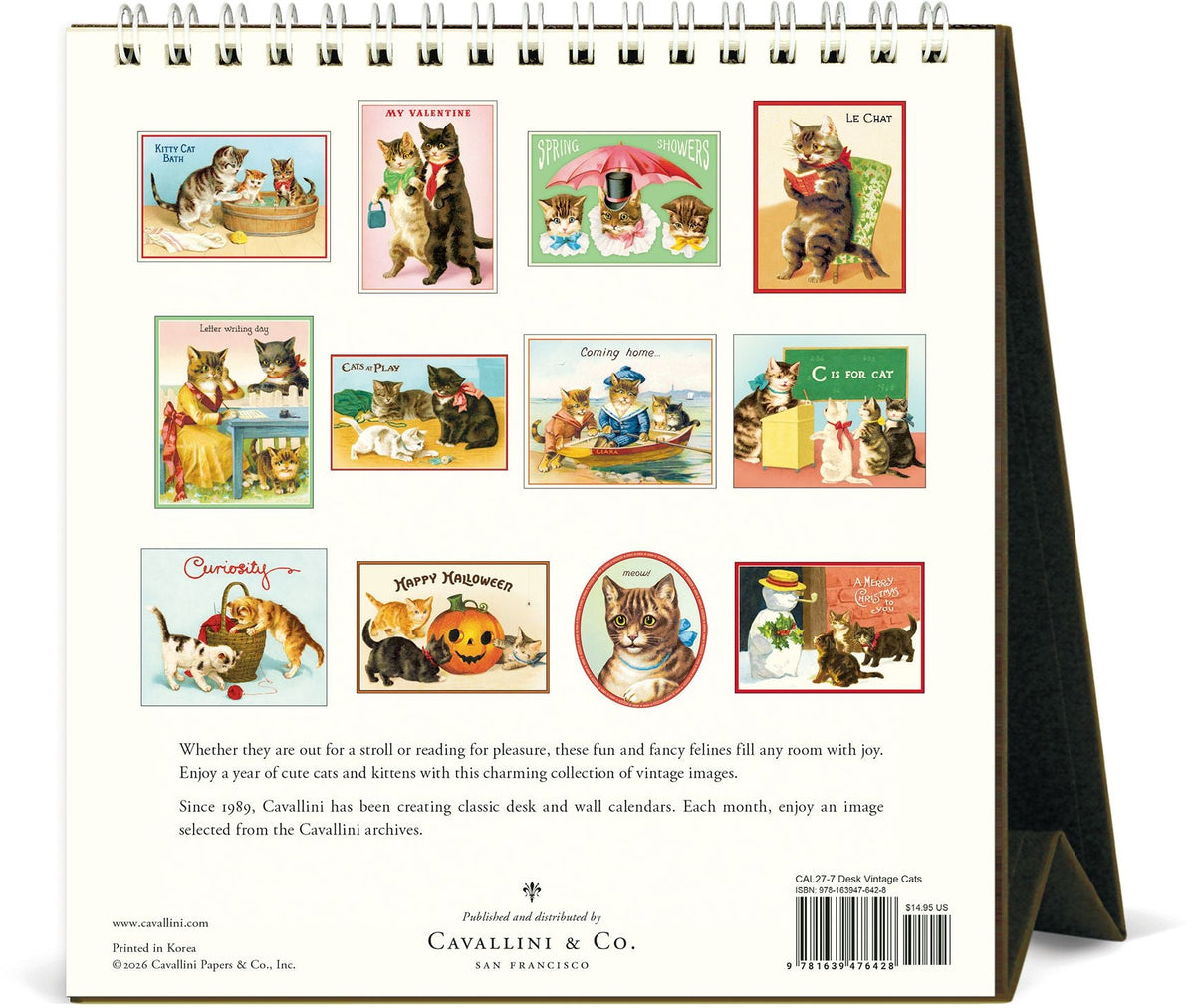 2027 Cats Desk Calendar