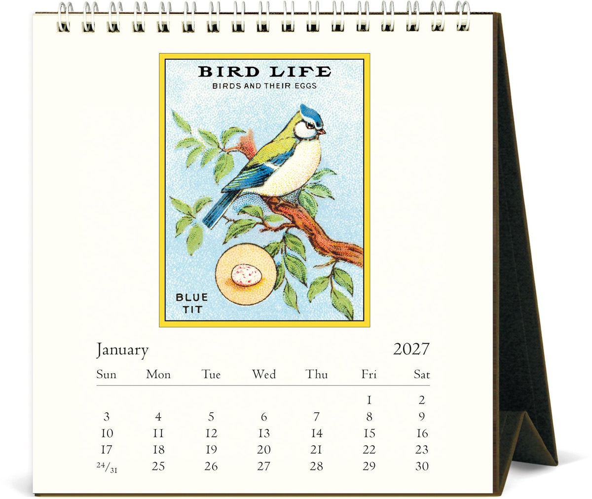2027 Birds Desk Calendar