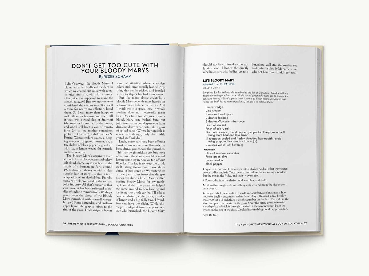 The New York Times Essential Book of Cocktails (Second Edition): Over 400 Classic Drink Recipes With Great Writing from The New York Times