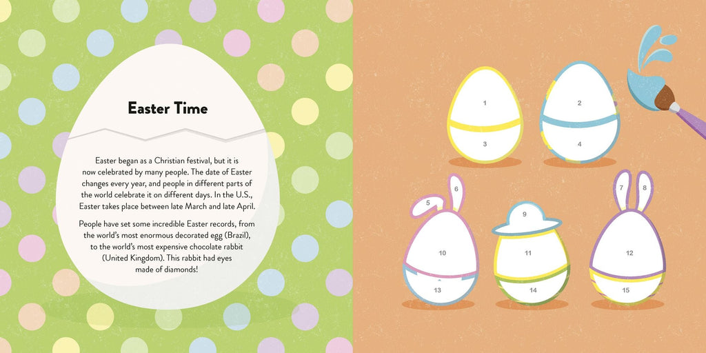 Color With Stickers: Easter: Create 10 Pictures with Stickers!