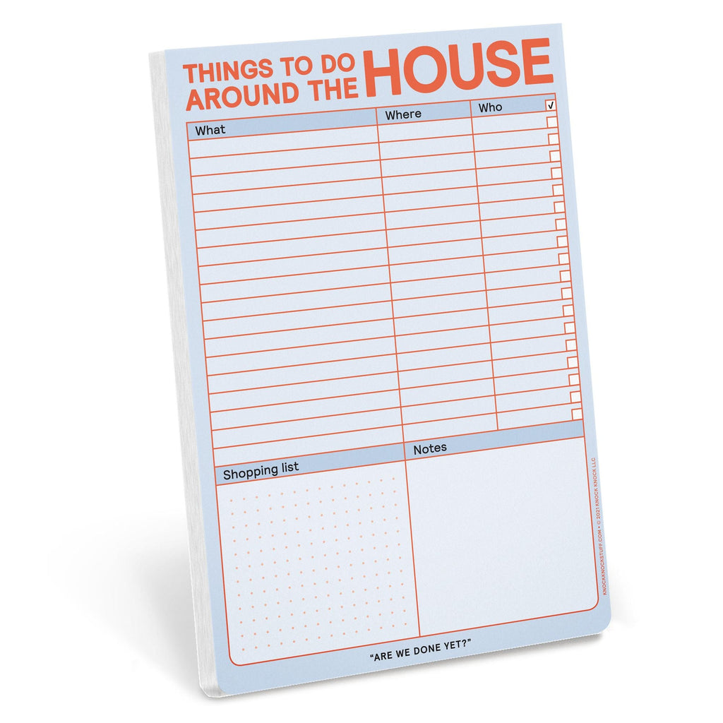 Things to Do Around the House Notepad with Magnet (Pastel Edition)