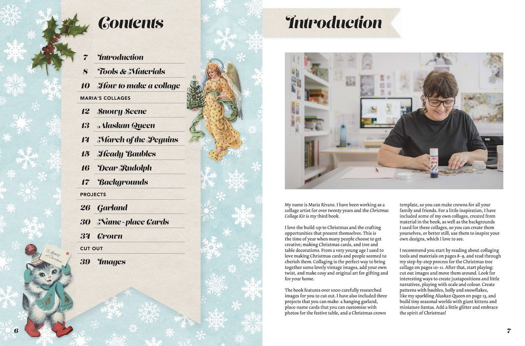 Cut Up This Book: Christmas Collage Kit