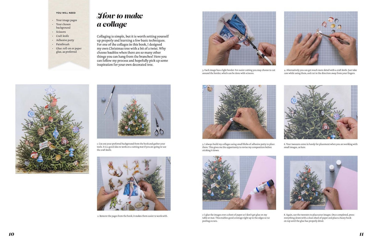 Cut Up This Book: Christmas Collage Kit