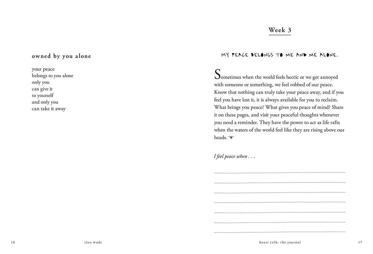 Heart Talk: The Journal: 52 Weeks of Self-Love, Self-Care, and Self-Discovery