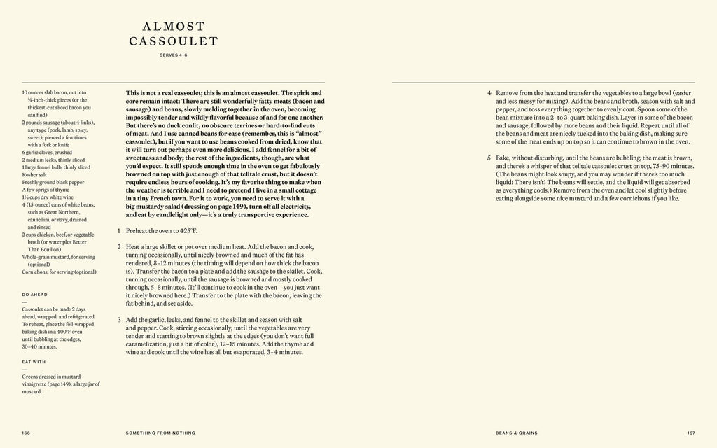 Something from Nothing: A Cookbook